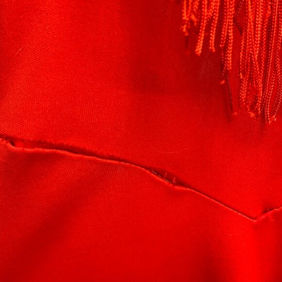 Vintage Country western star fringe dress halter open back - Picture 5 of 5